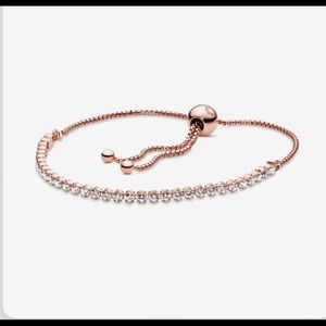 Pandora Sparkling Tennis Bracelet in Rose Gold